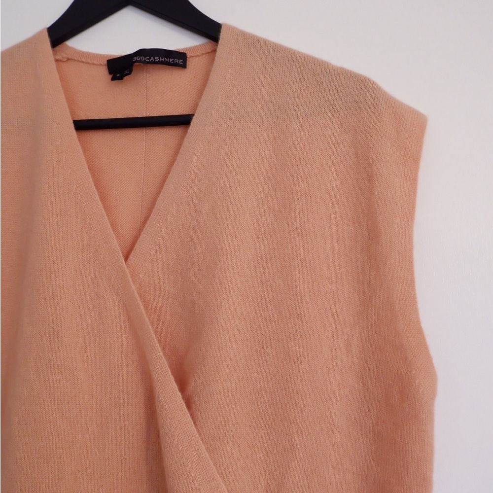 360 CASHMERE Louise Cashmere Cap Sleeve Sweater Tank
